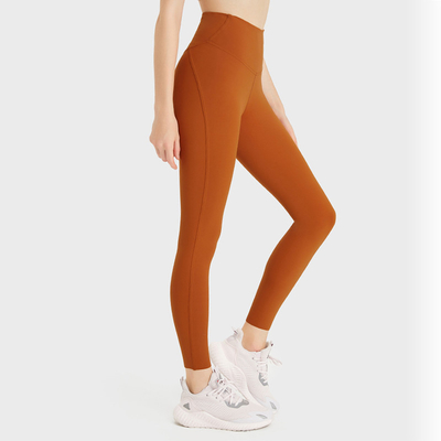 Solid Color High Elasticity Pocket Yoga Pants Naked Feeling Sports Leggings